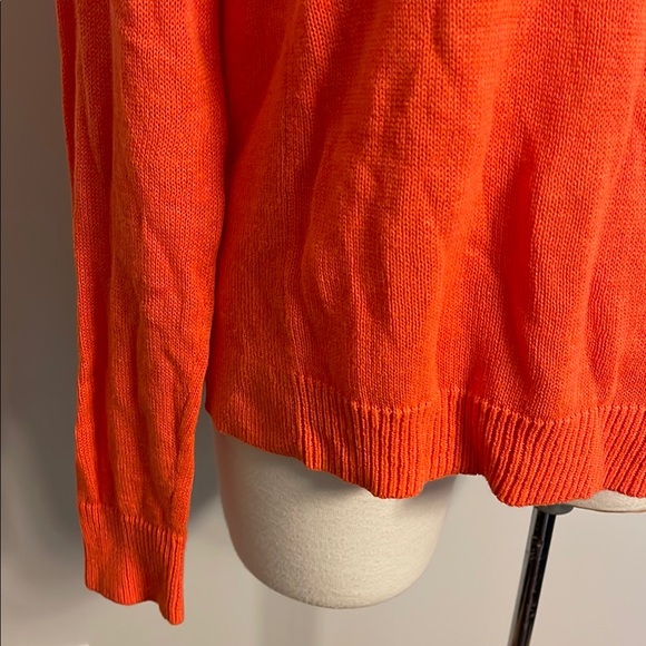 J. Crew Orange Crew‎ Neck Sweater Lightweight Casual - Picture 4 of 5